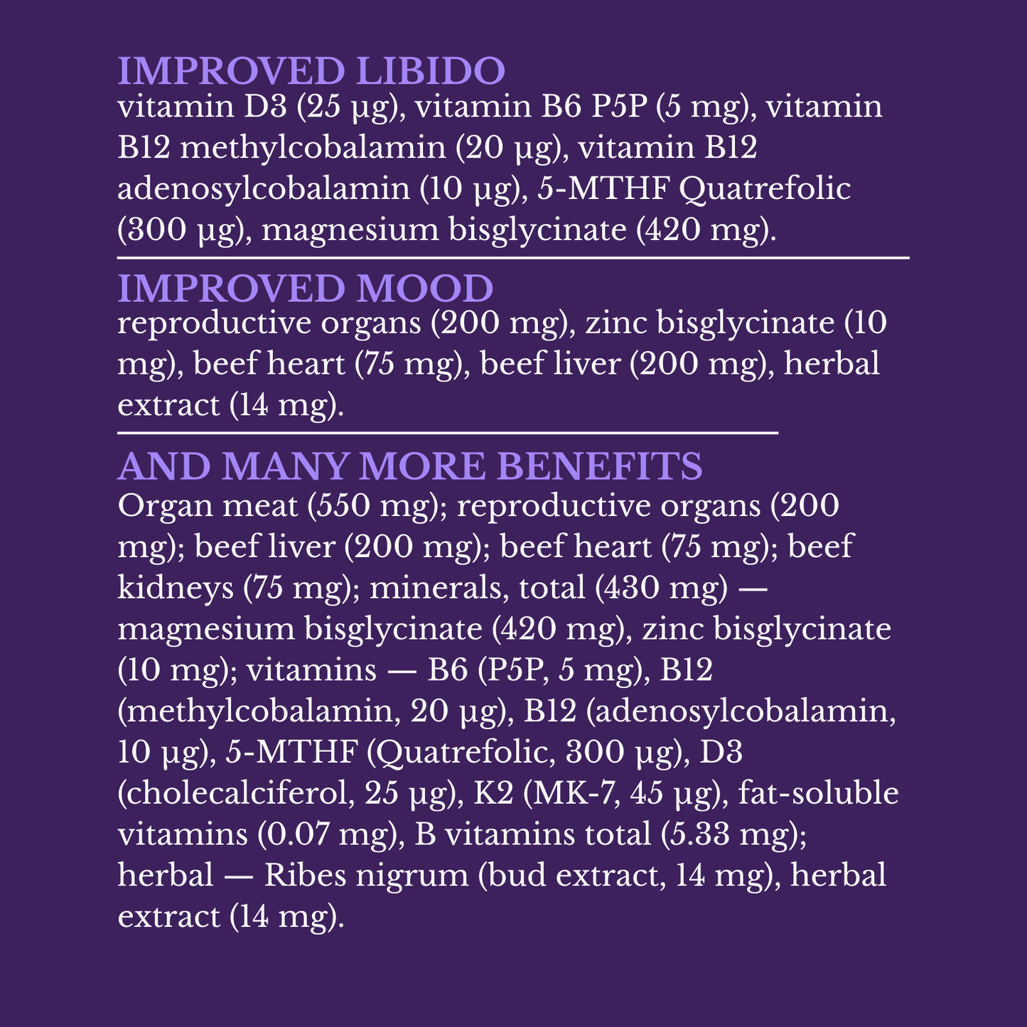 PrimeHer premium organ mineral blend